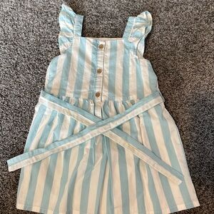 Carter's Blue and White Stripped Dress